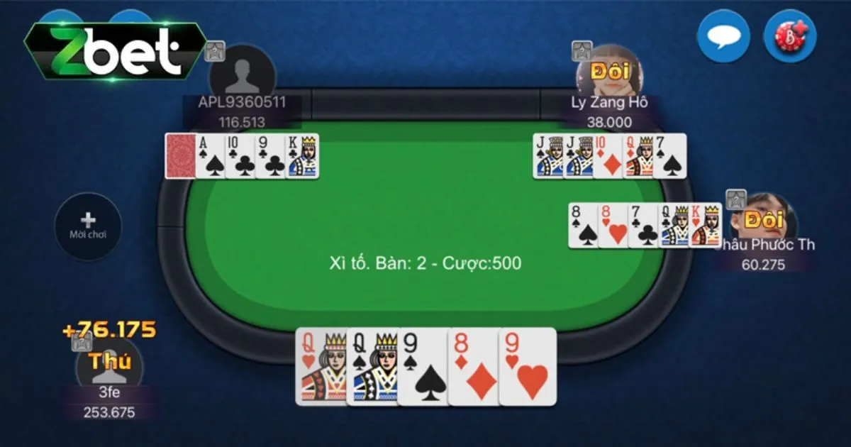 Thứ tự hand game bài xì t&ocirc;́